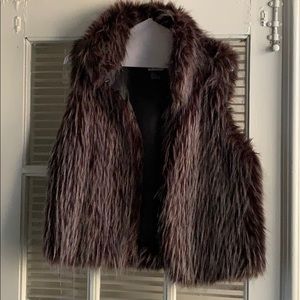 Faux fur vest